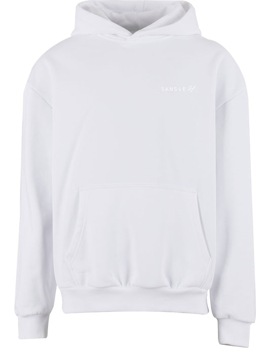 Sweat à Capuche Blanc - "Sans le H" : Choisissez Votre Couleur d’Émotion