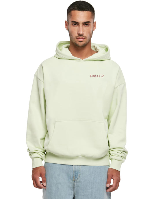 sweat a capuche vert pastel